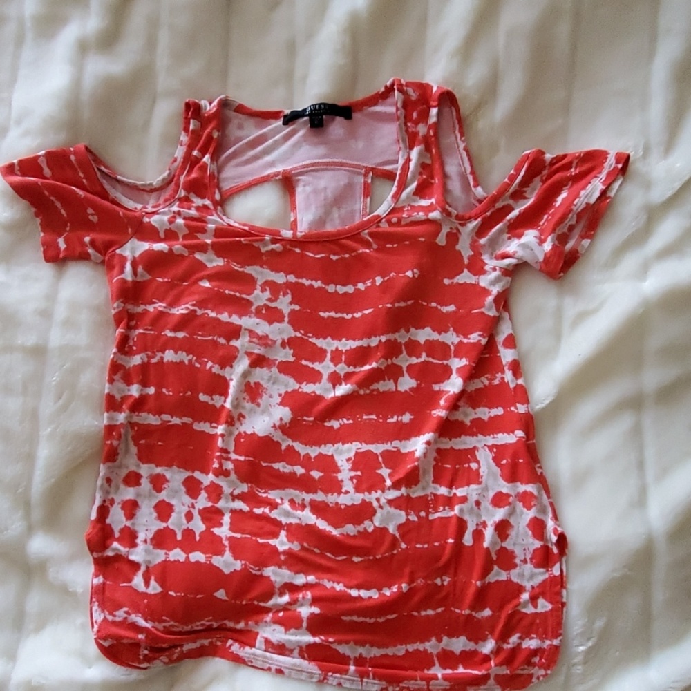 Orange guess shirt